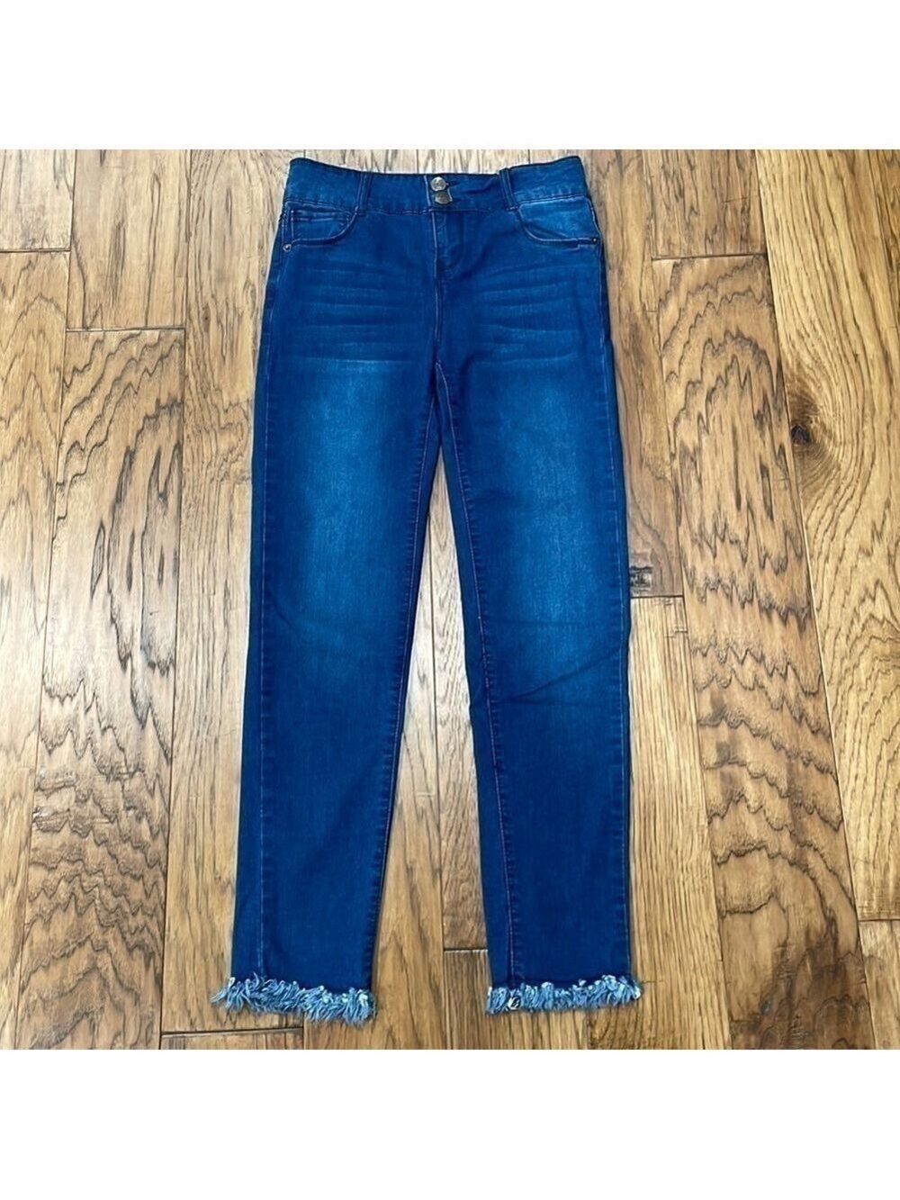 Freestyle Girls size 12 high waist jeans frayed hem